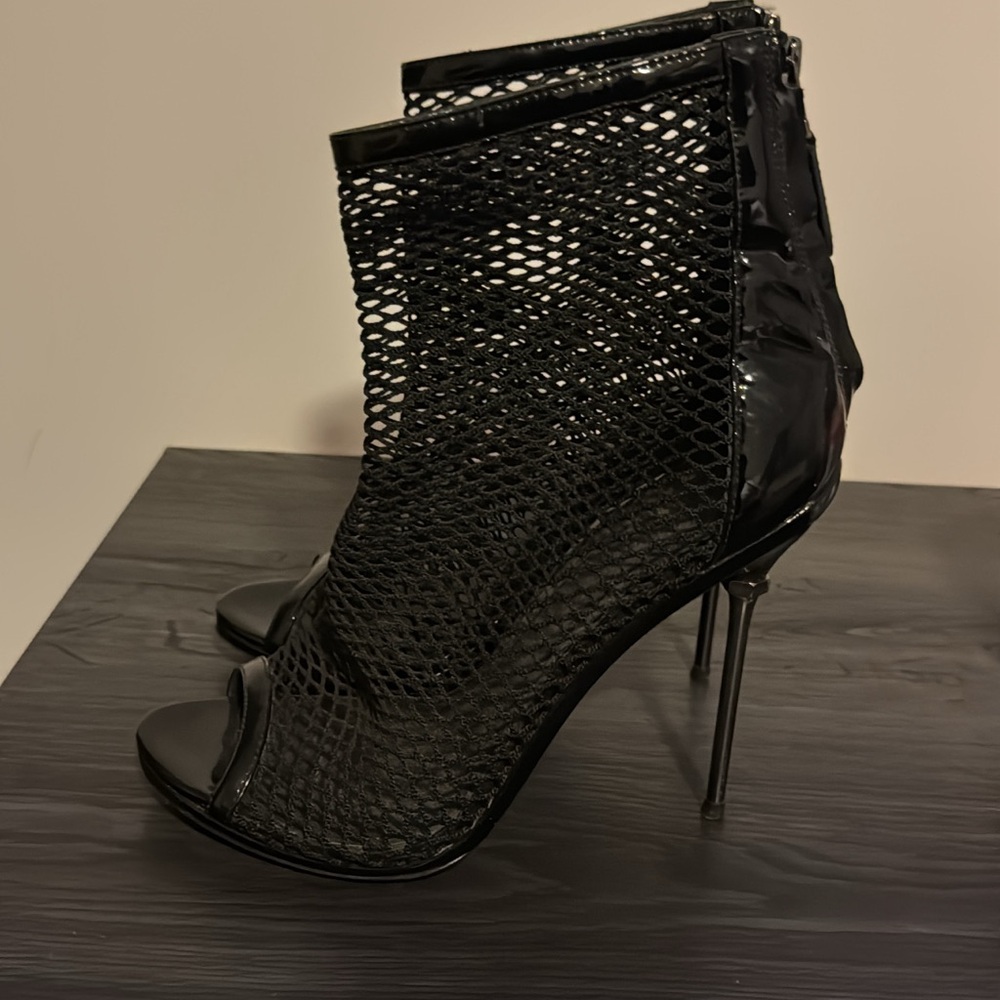 Brian Antwood Cage peep toe booties